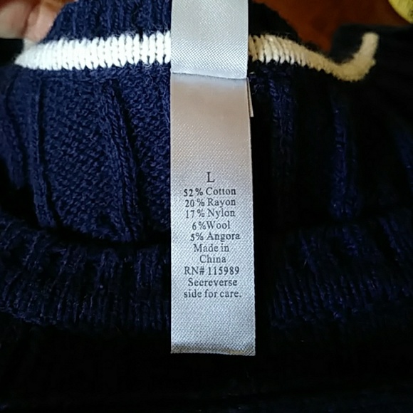 Wool Cable Knit Sweaters Sz L 3 colors Like New - Picture 6 of 8